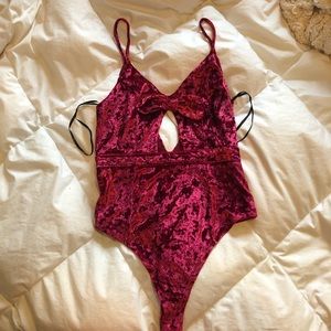 Velvet bodysuit